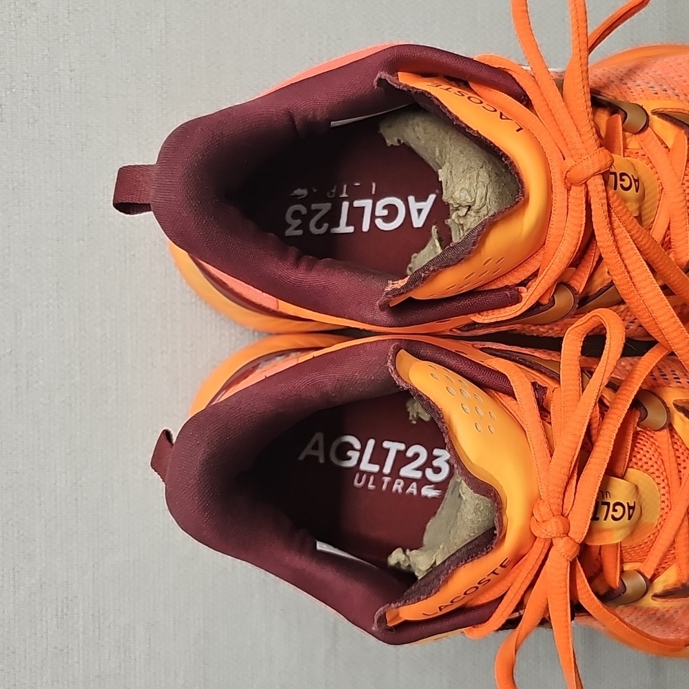 Lacoste Orange Athletic Shoes - Picture 4 of 10